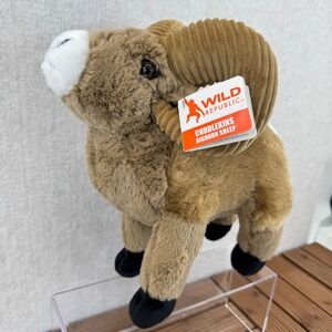 Wild Republic Cuddlekins Bighorn Sheep Plush Stuffed Animal Ram 12 inch NWT